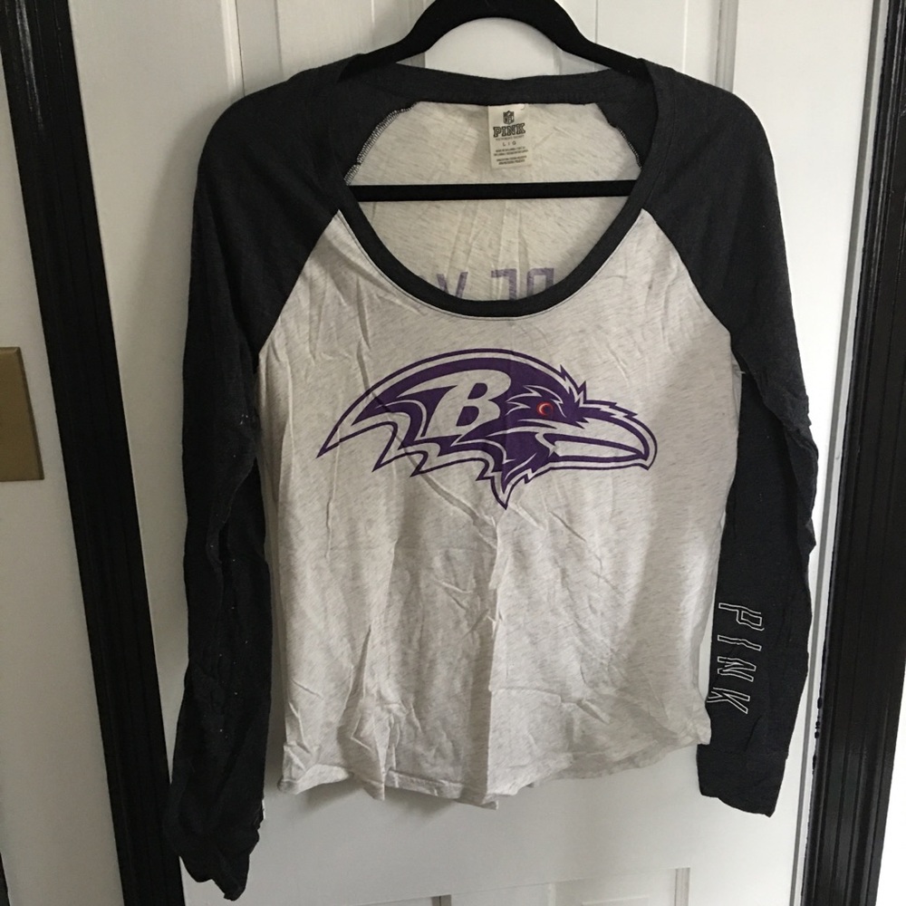 NFL PINK Baltimore Ravens Women’s Longsleeve Tee